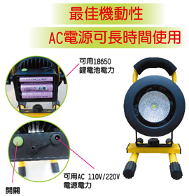 NEW-T898 (直充)探照燈 (充電電池)