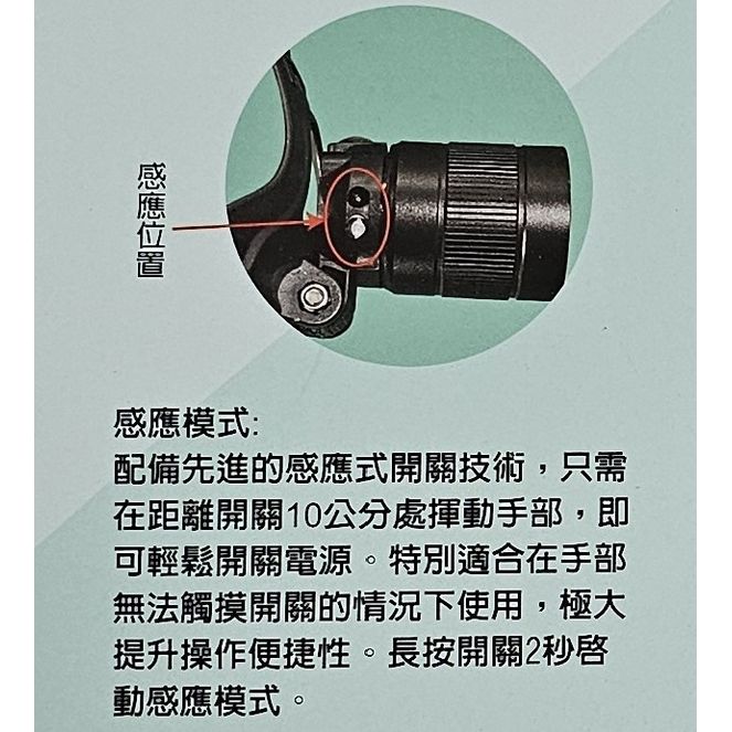 NEW-P701超亮2000流明 多功能伸縮變焦感應式頭燈:圖片 4